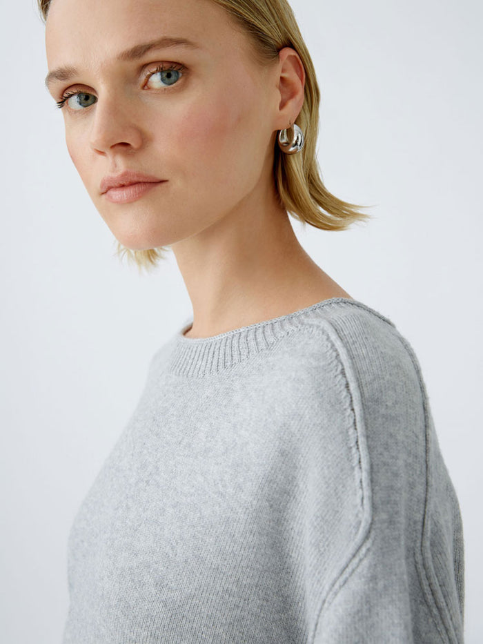 Oui Jumper Light Grey