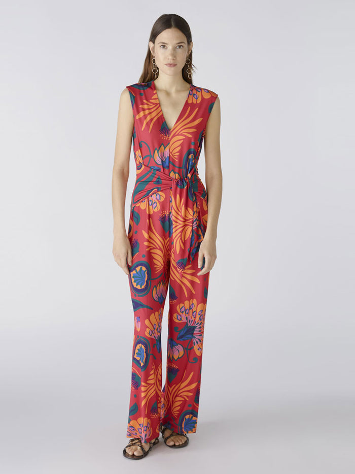 Oui Jumpsuit Pink & Orange