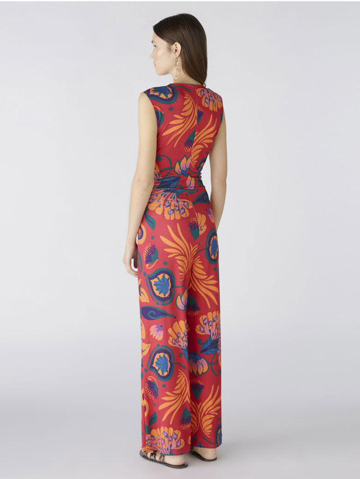 Oui Jumpsuit Pink & Orange