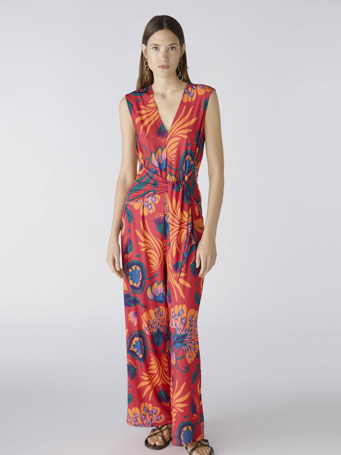 Oui Jumpsuit Pink & Orange