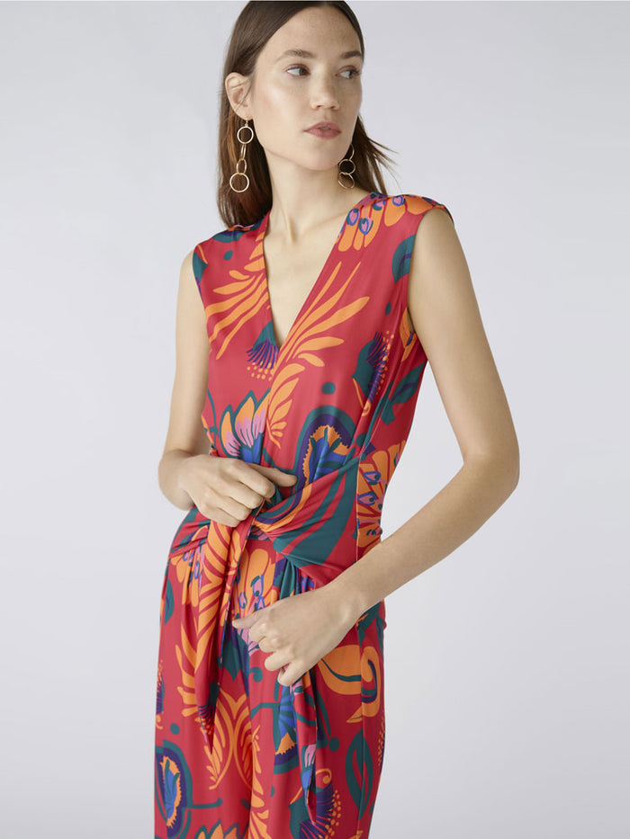 Oui Jumpsuit Pink & Orange