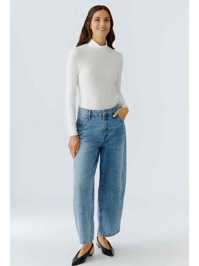 Oui Roll Neck White