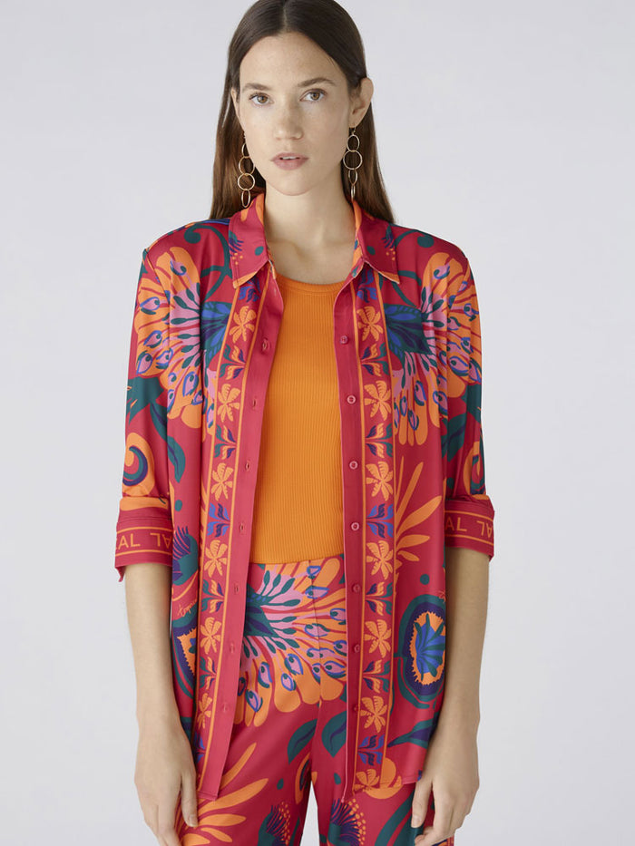 Oui Shirt Pink & Orange
