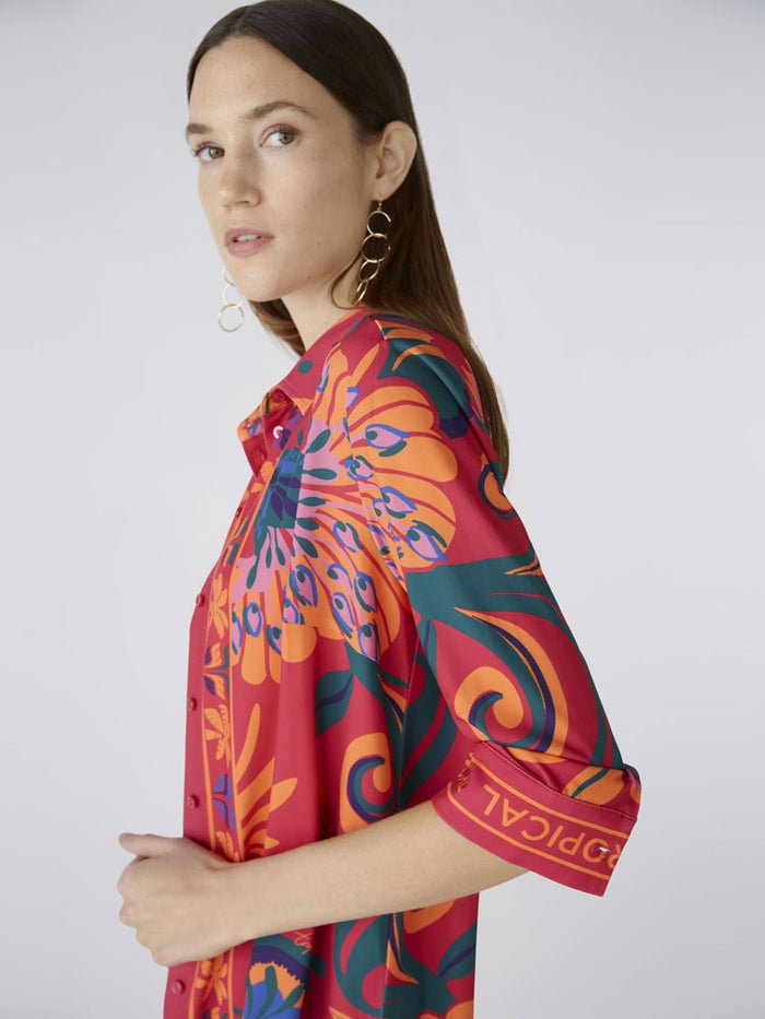 Oui Shirt Pink & Orange