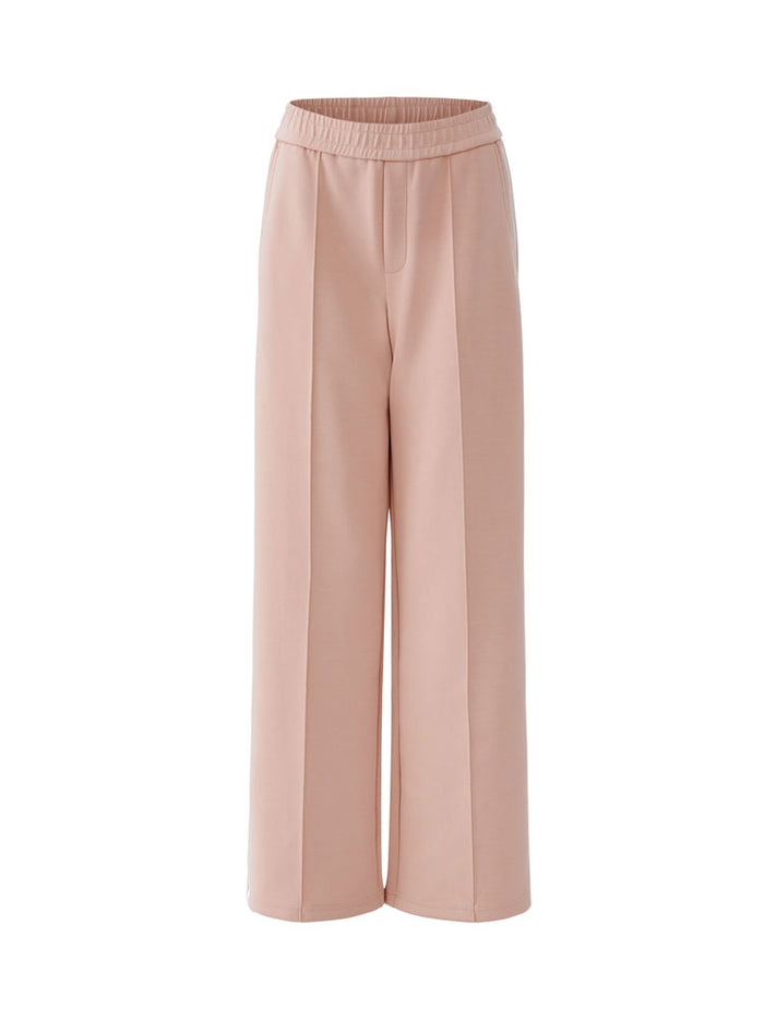 Oui Side Stripe Trousers Rose White