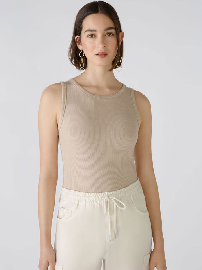 Oui Tank Top Light Stone