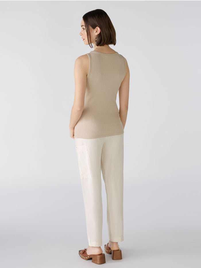Oui Tank Top Light Stone