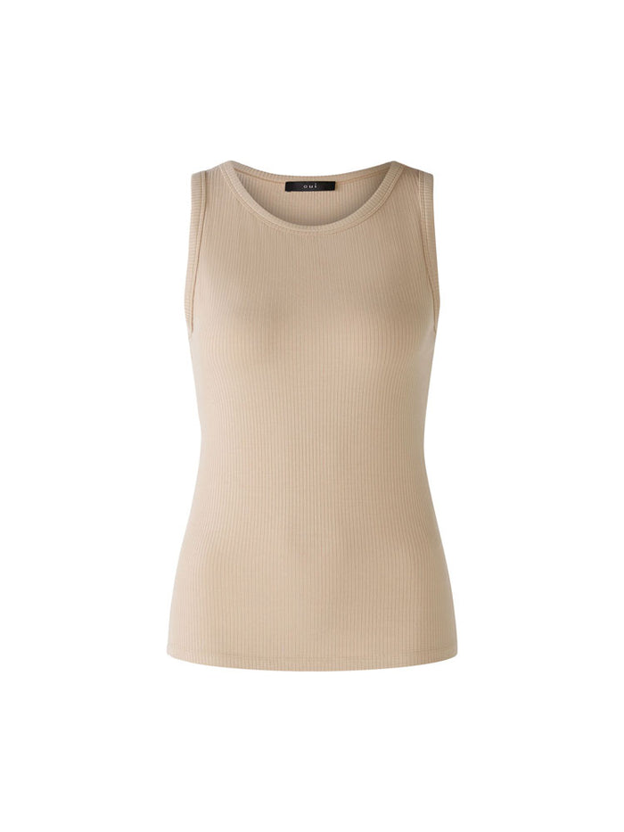Oui Tank Top Light Stone