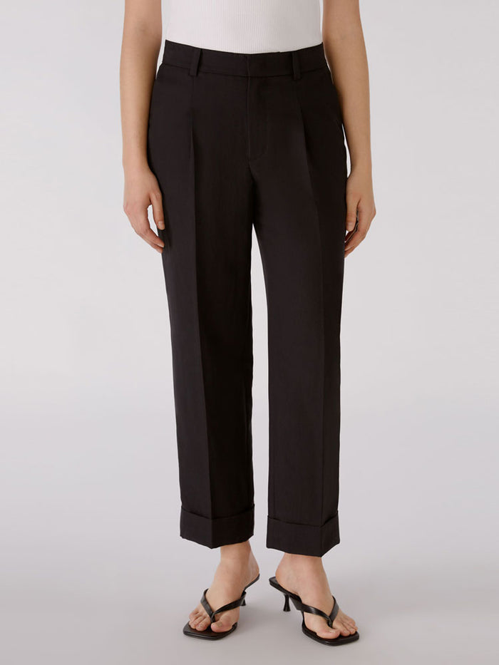 Oui Trousers Black
