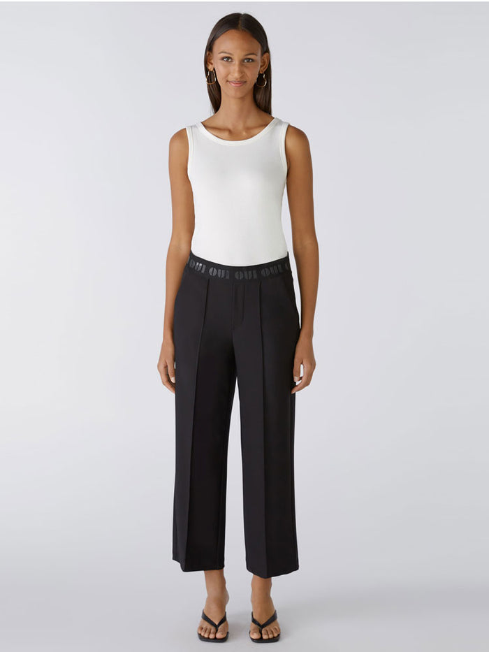 Oui Trousers Black