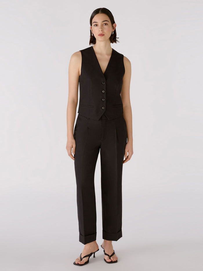 Oui Trousers Black