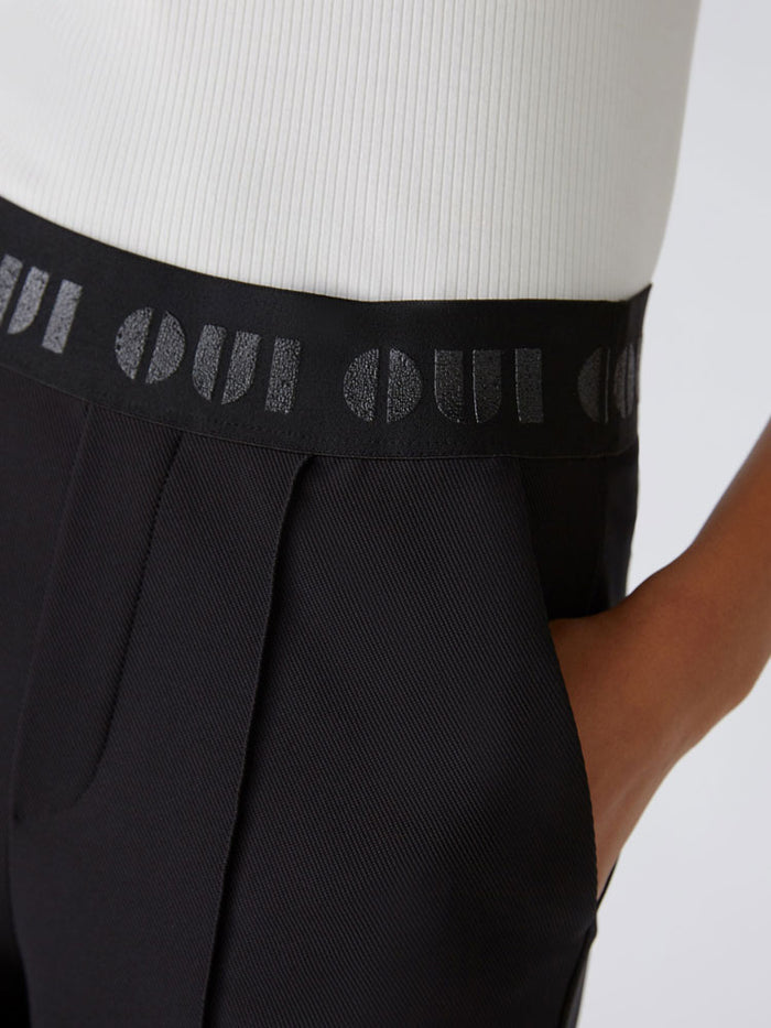 Oui Trousers Black