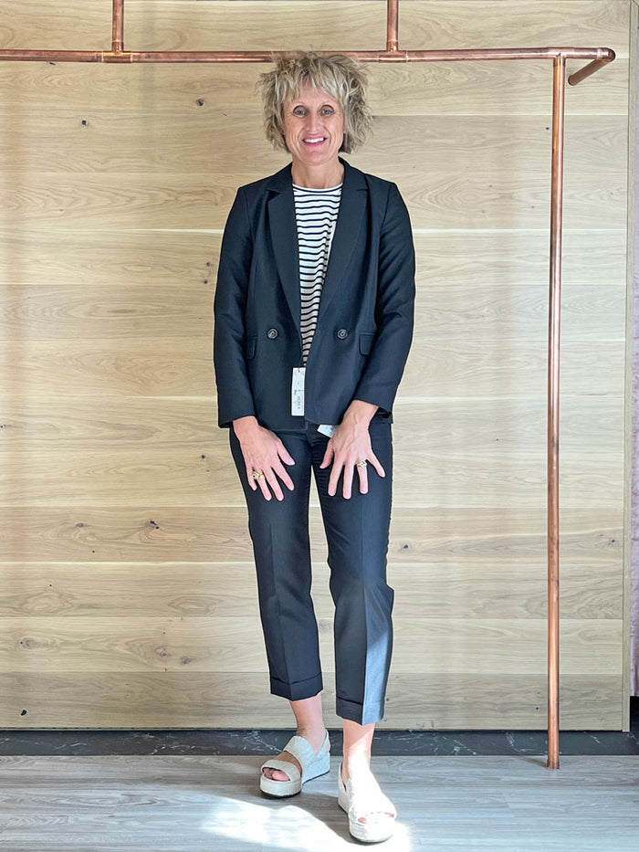 Oui Trousers Black