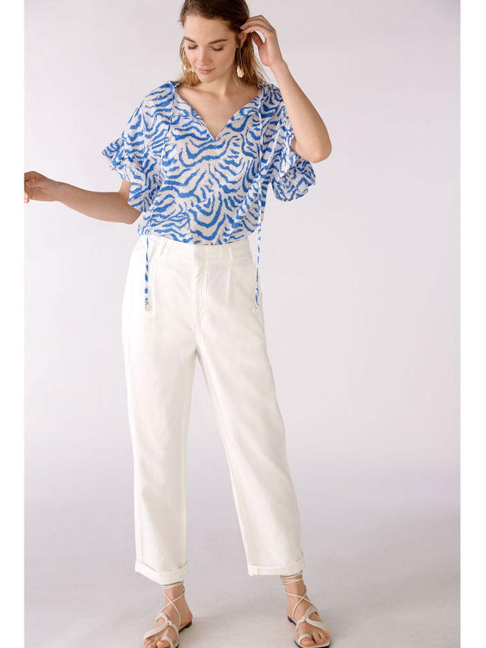 Oui Trousers Optic White