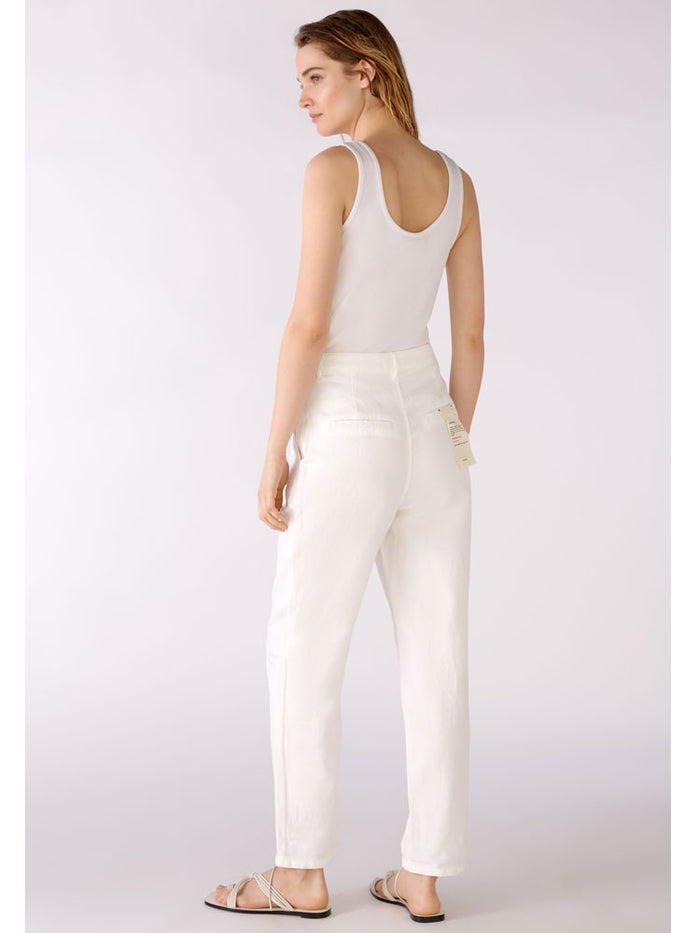 Oui Trousers Optic White