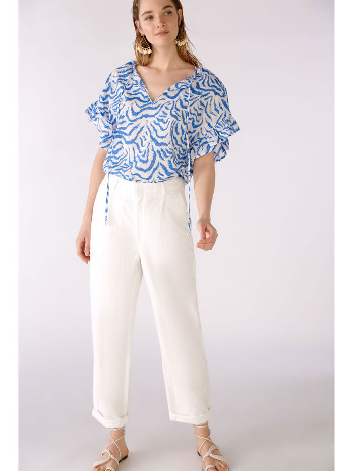 Oui Trousers Optic White
