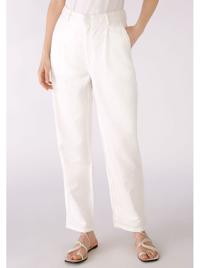 Oui Trousers Optic White