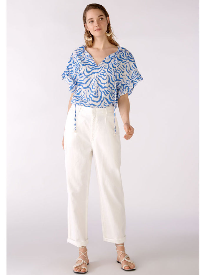 Oui Trousers Optic White