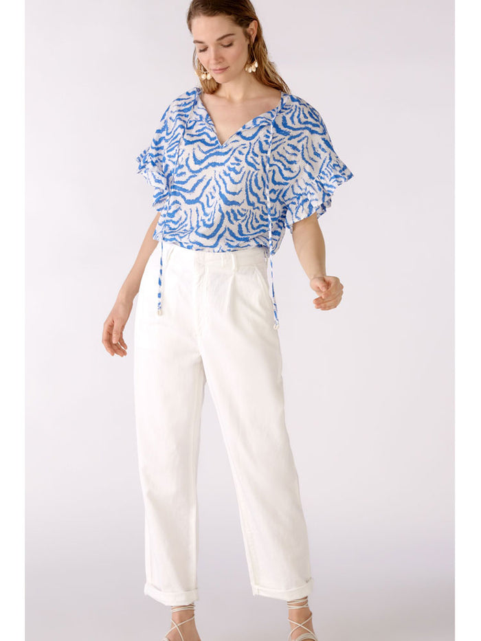 Oui Trousers Optic White