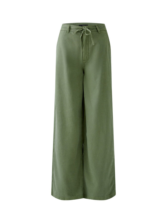 Oui Trousers Shaded Moss