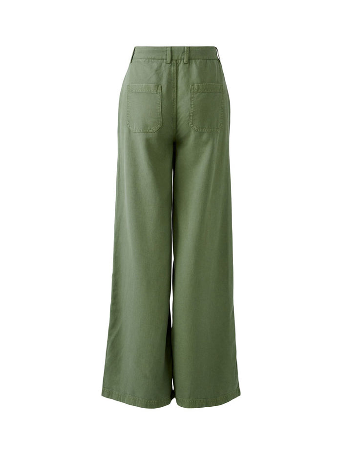 Oui Trousers Shaded Moss