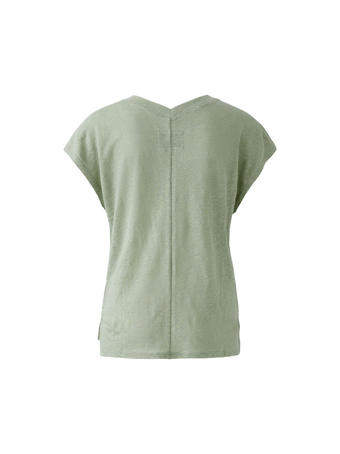 Oui V-Neck T-Shirt Sage