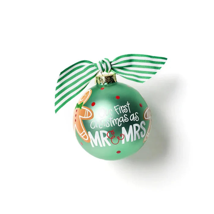 Our First Christmas as Mr. & Mrs. Gingerbread Ornament