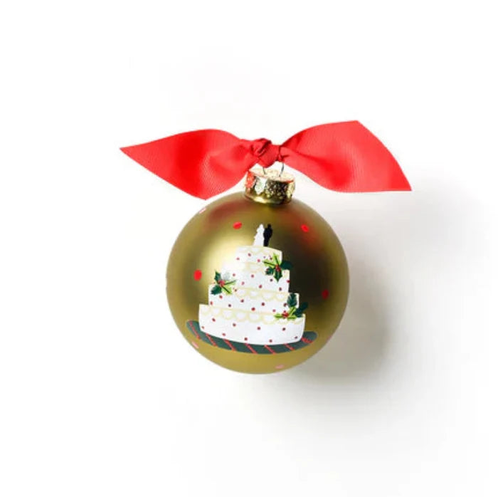 Our First Christmas Wedding Cake Ornament