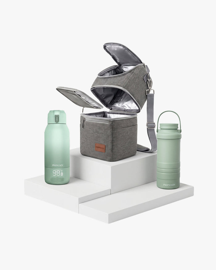 Pack Déplacements : Chauffe-biberon + Refroidisseur de biberon + Sac isotherme pour lait maternel