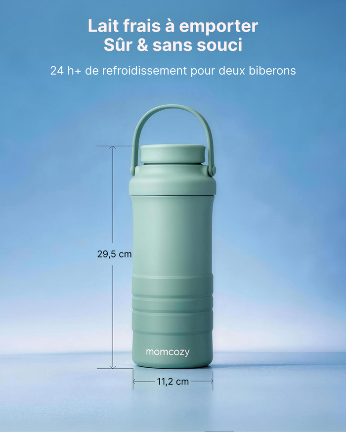 Pack Nomade : Chauffe-biberon Portable + Glacière à lait 650 ml