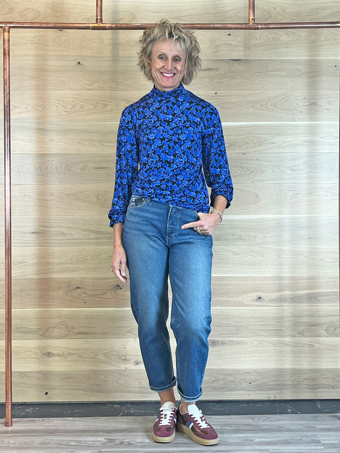 Paige Alexis Covered Button Fly Jeans Lovejoy