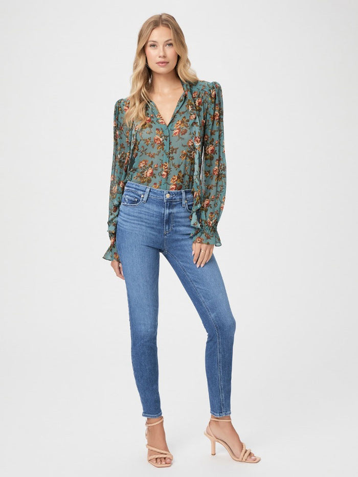 Paige Hoxton Ankle Jeans Painterly Distressed