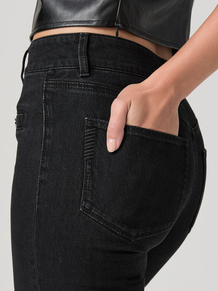 Paige Leenah Wide Leg Jeans Faded Darkness