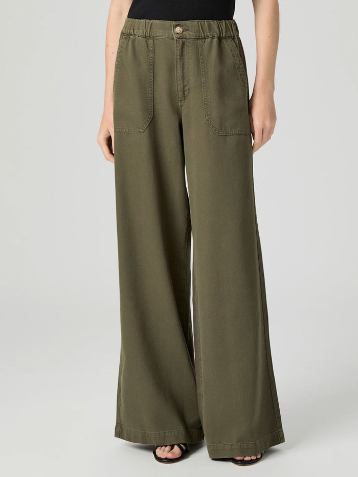 Paige Rumi Pant Vintage Dark Chartreuse