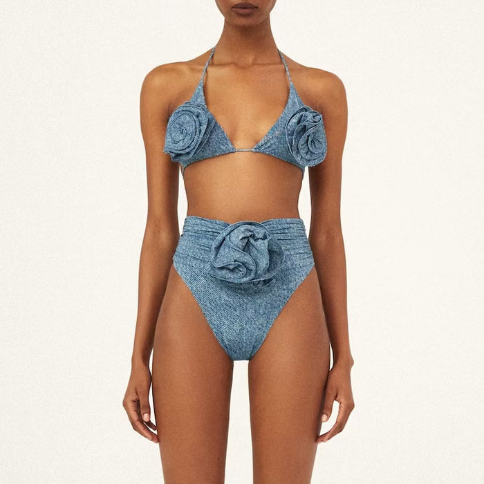 Palak Puruswani X Miakee - Denim Drip Bikini Set