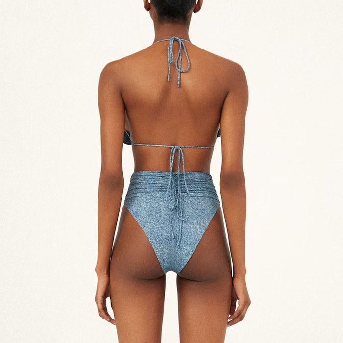 Palak Puruswani X Miakee - Denim Drip Bikini Set