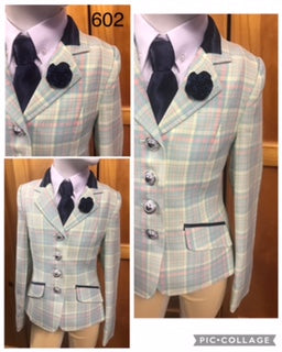 Pale Pink, Blue & Yellow Childs Show Hunter Jacket (602)