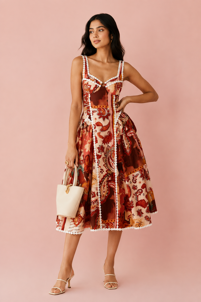 Paloma Maxi Dress - Red
