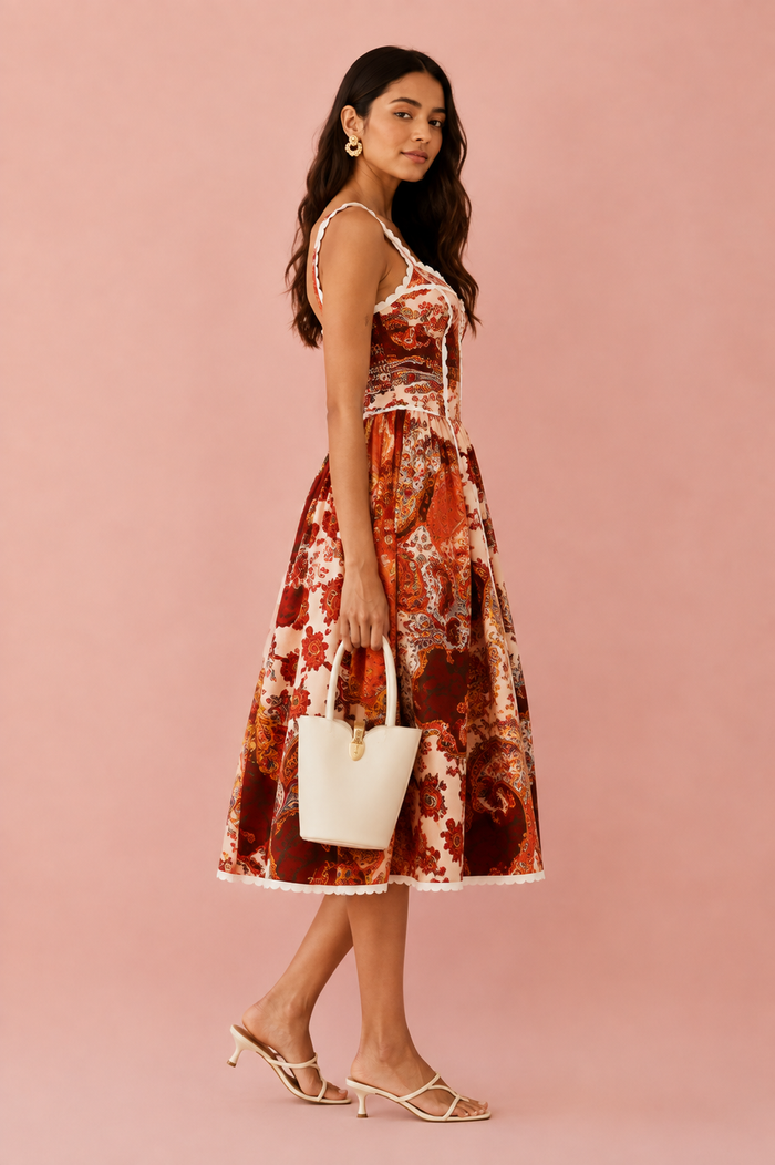 Paloma Maxi Dress - Red