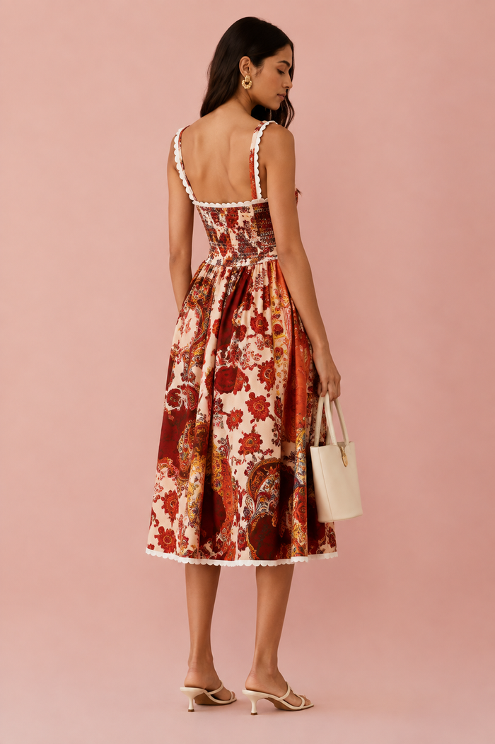 Paloma Maxi Dress - Red