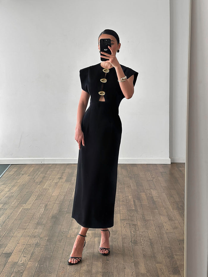 Phantom Maxi Dress - Black