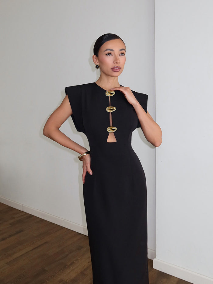 Phantom Maxi Dress - Black