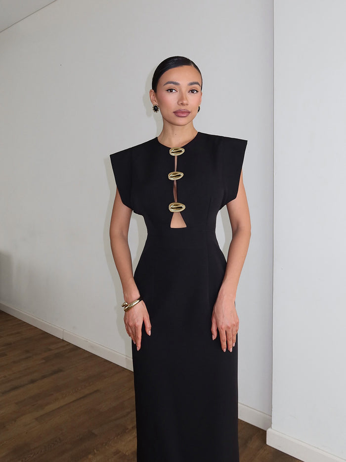 Phantom Maxi Dress - Black
