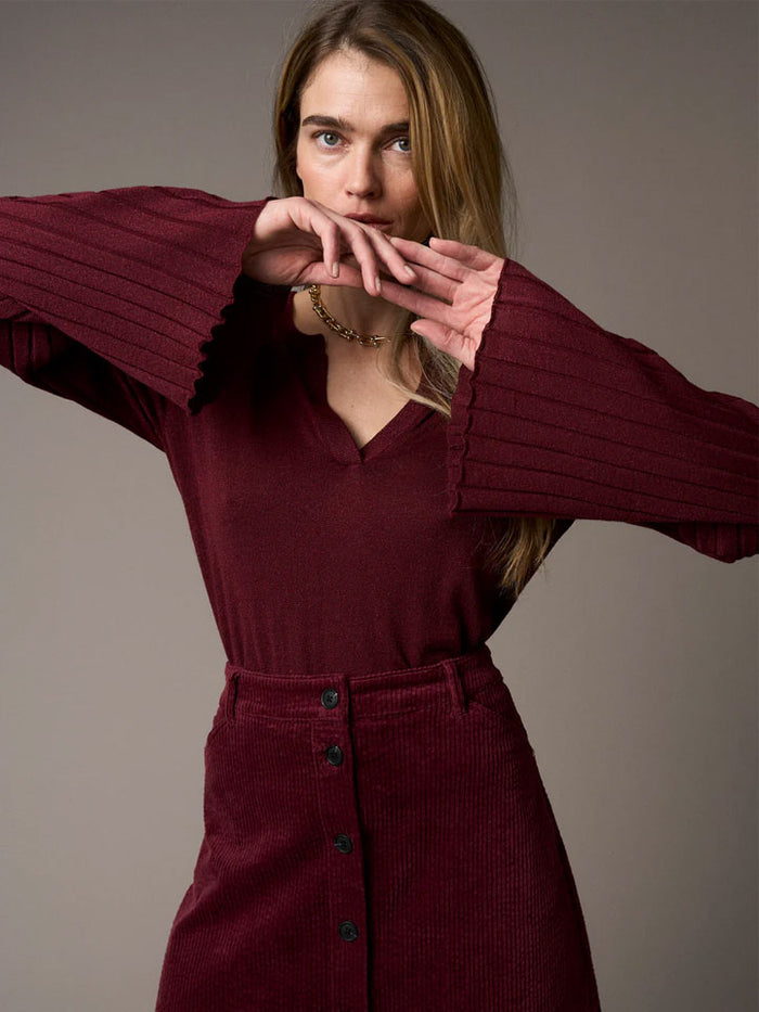 Pieszak PD-Vigga Pleat Sleeve Lurex Knit