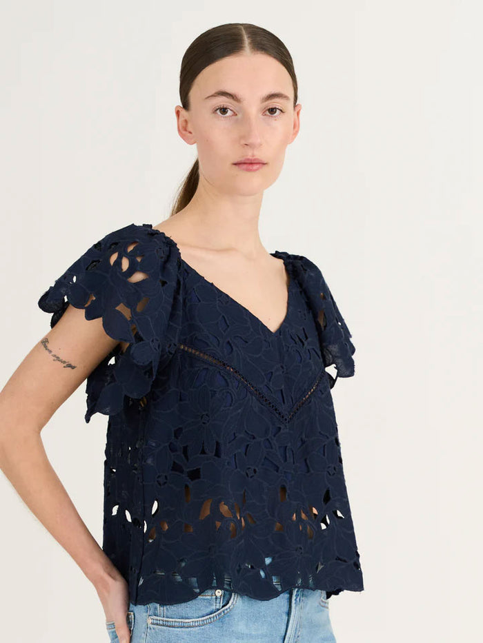 Pieszak Pina Mix Top Midnight Navy