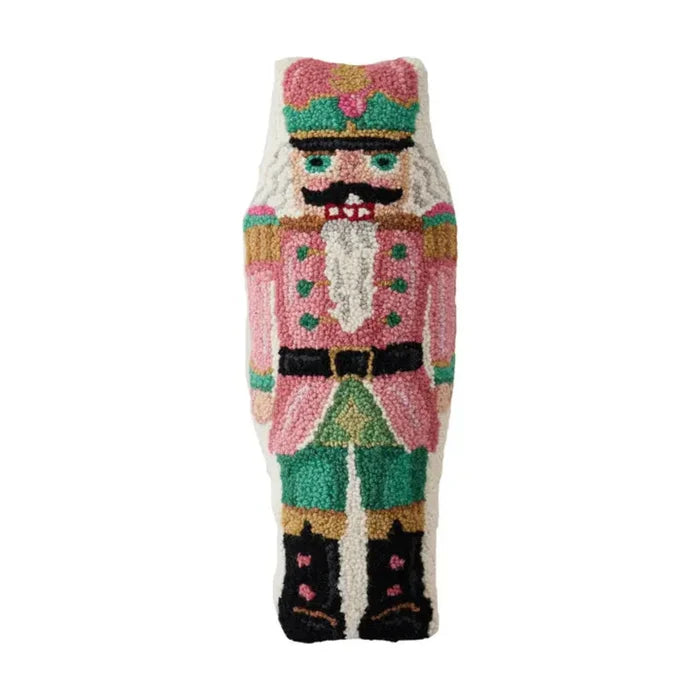 Pink Nutcracker Shaped Hook Pillow