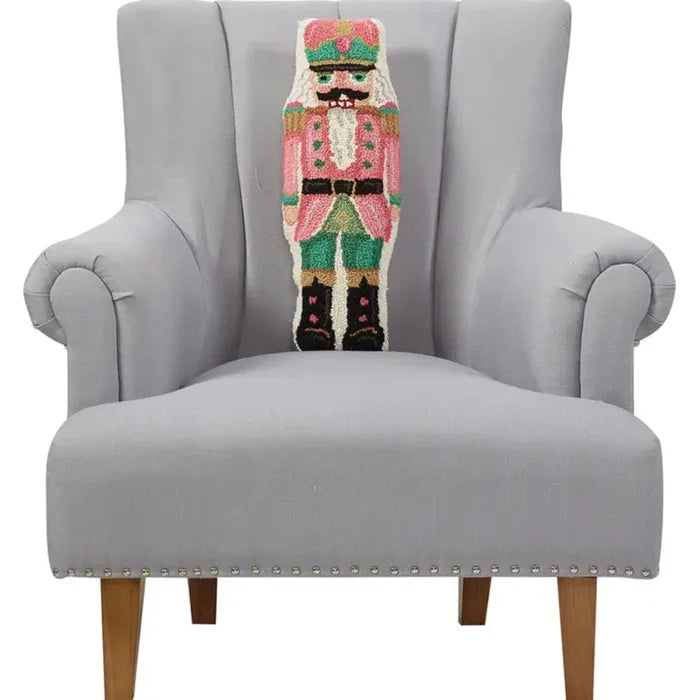 Pink Nutcracker Shaped Hook Pillow