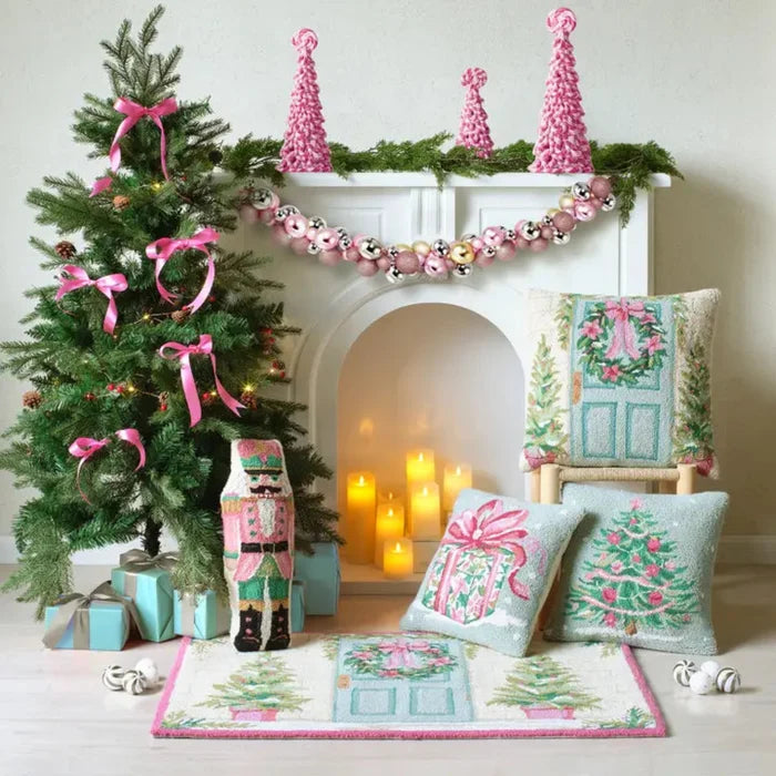Pink Nutcracker Shaped Hook Pillow