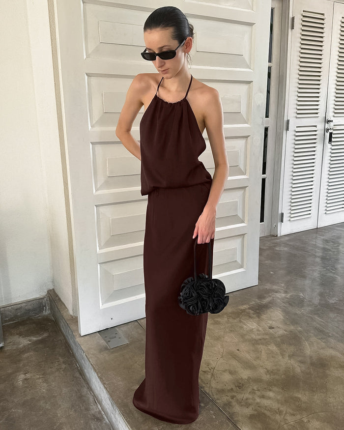 Pivo Co ord Set - Brown