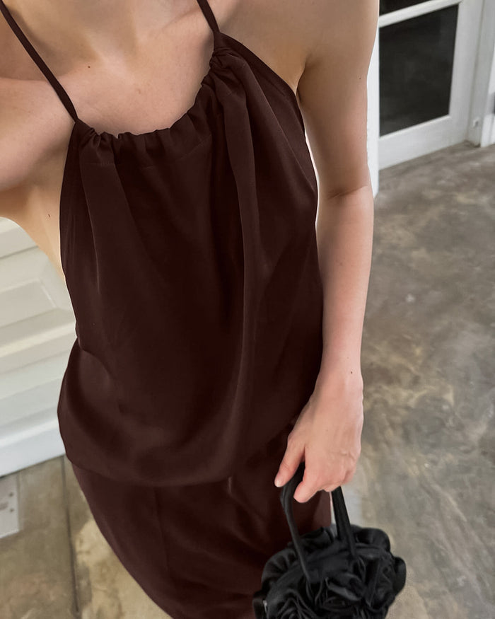 Pivo Co ord Set - Brown